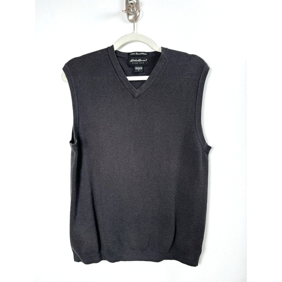 Eddie Bauer Other - Eddie Bauer 100% Pima Cotton Preppy Grunge Gothic Grandpa Knit Sweater Vest S